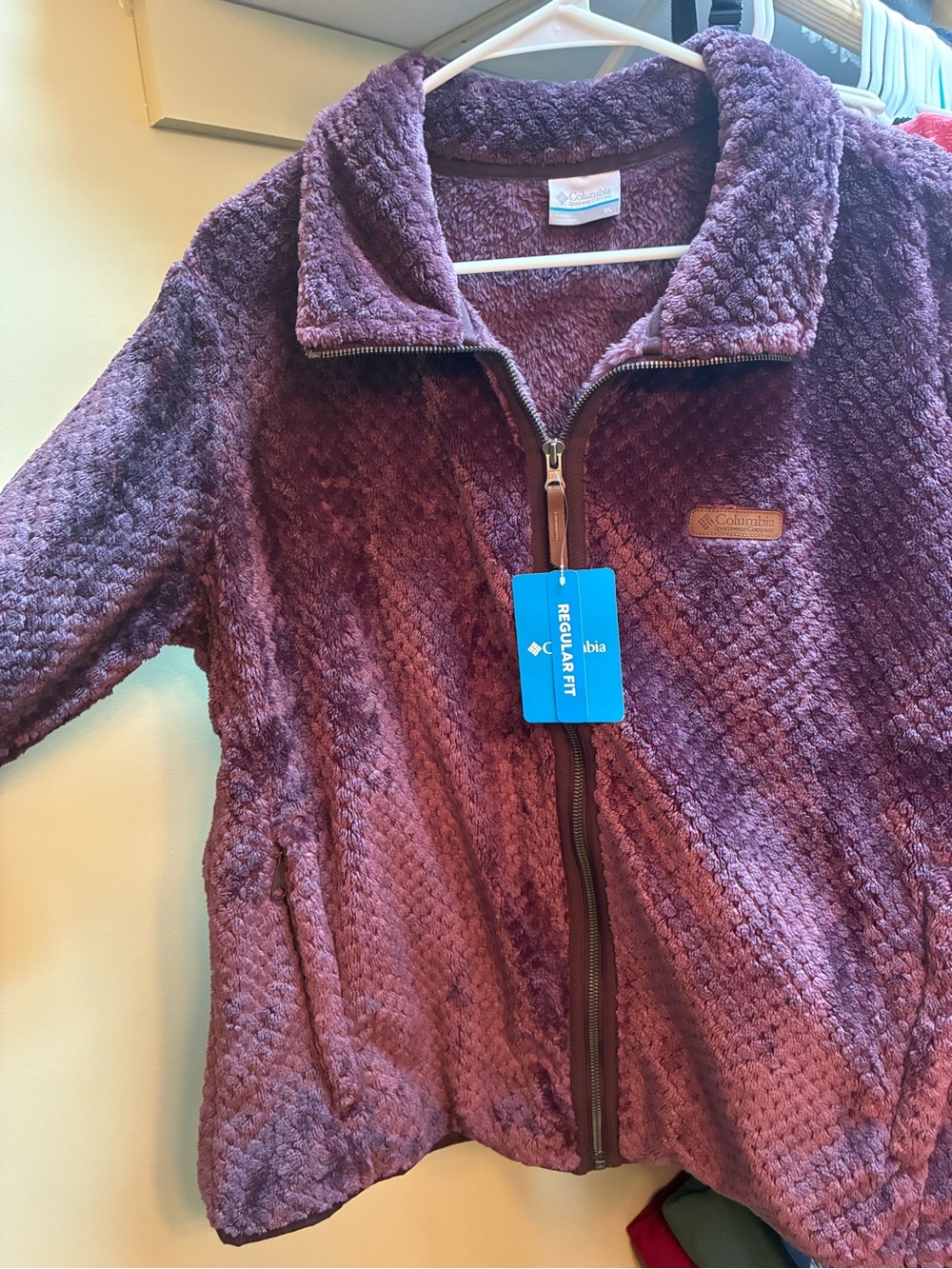 Columbia Women's Plush Full-Zip Jacket in Plum